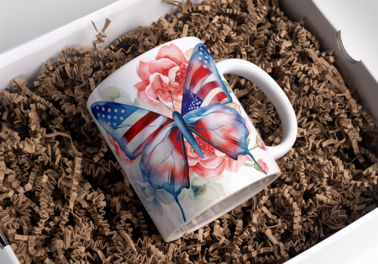 Patriotic Butterfly - Mug