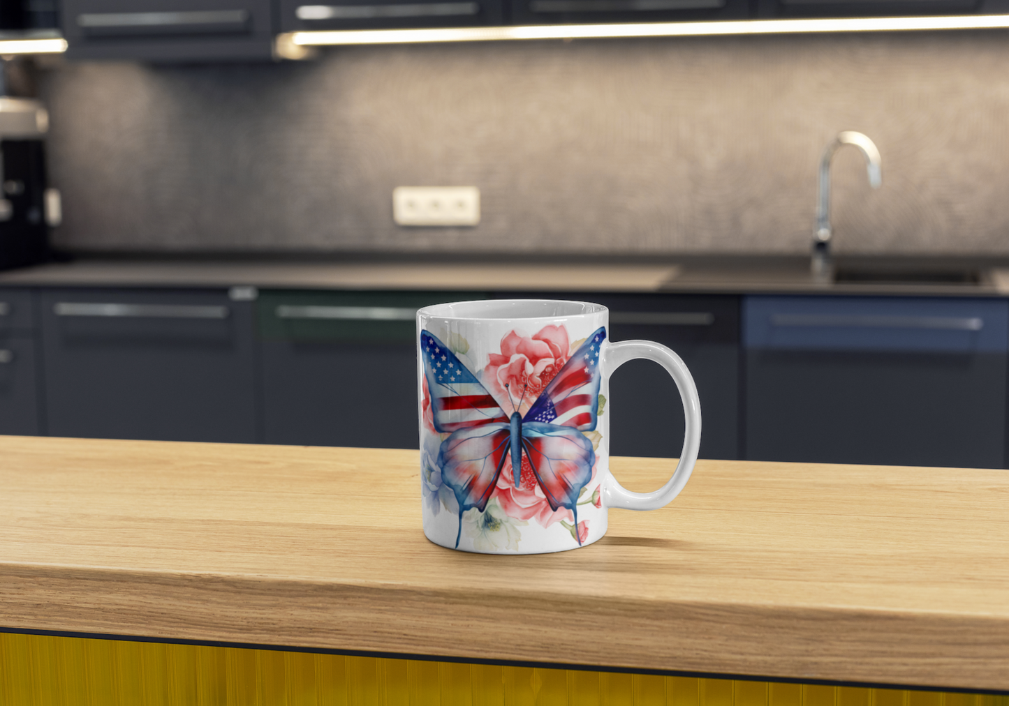 Patriotic Butterfly - Mug