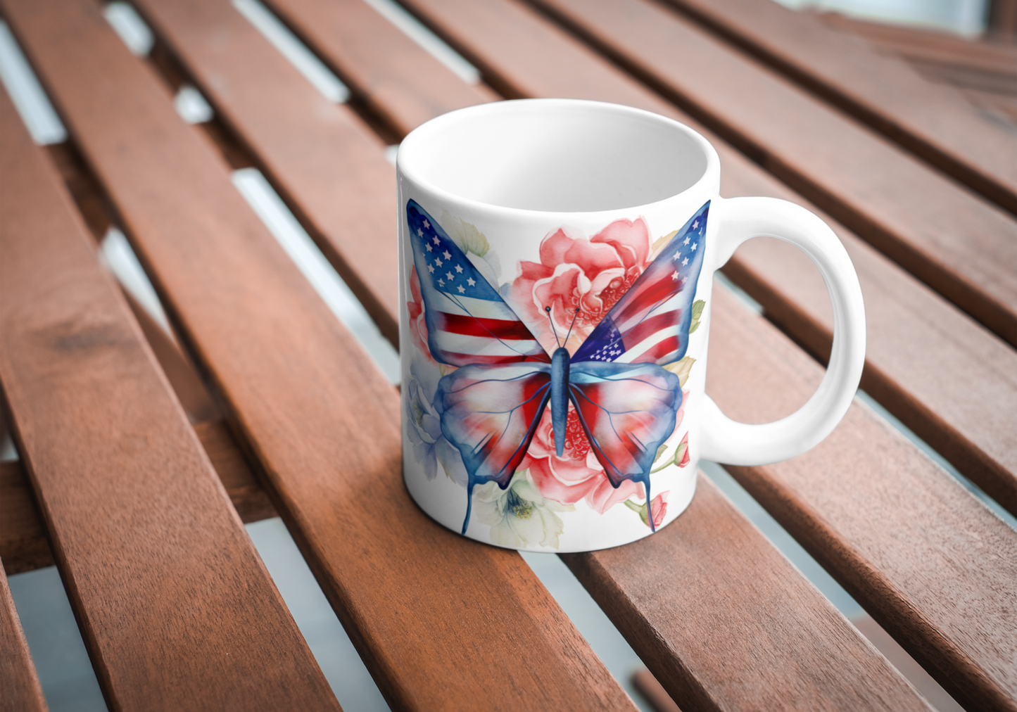 Patriotic Butterfly - Mug