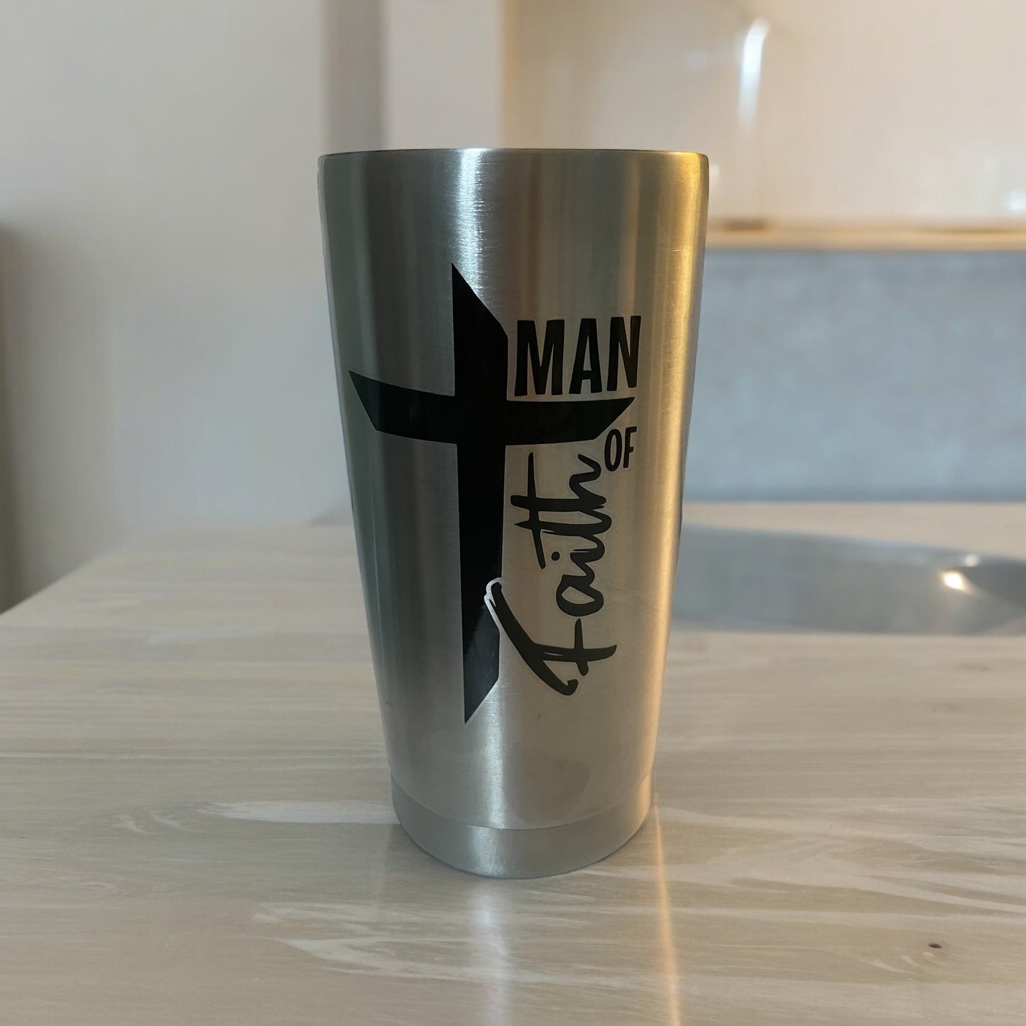Man of Faith - 20oz Stainless Steel Tumbler