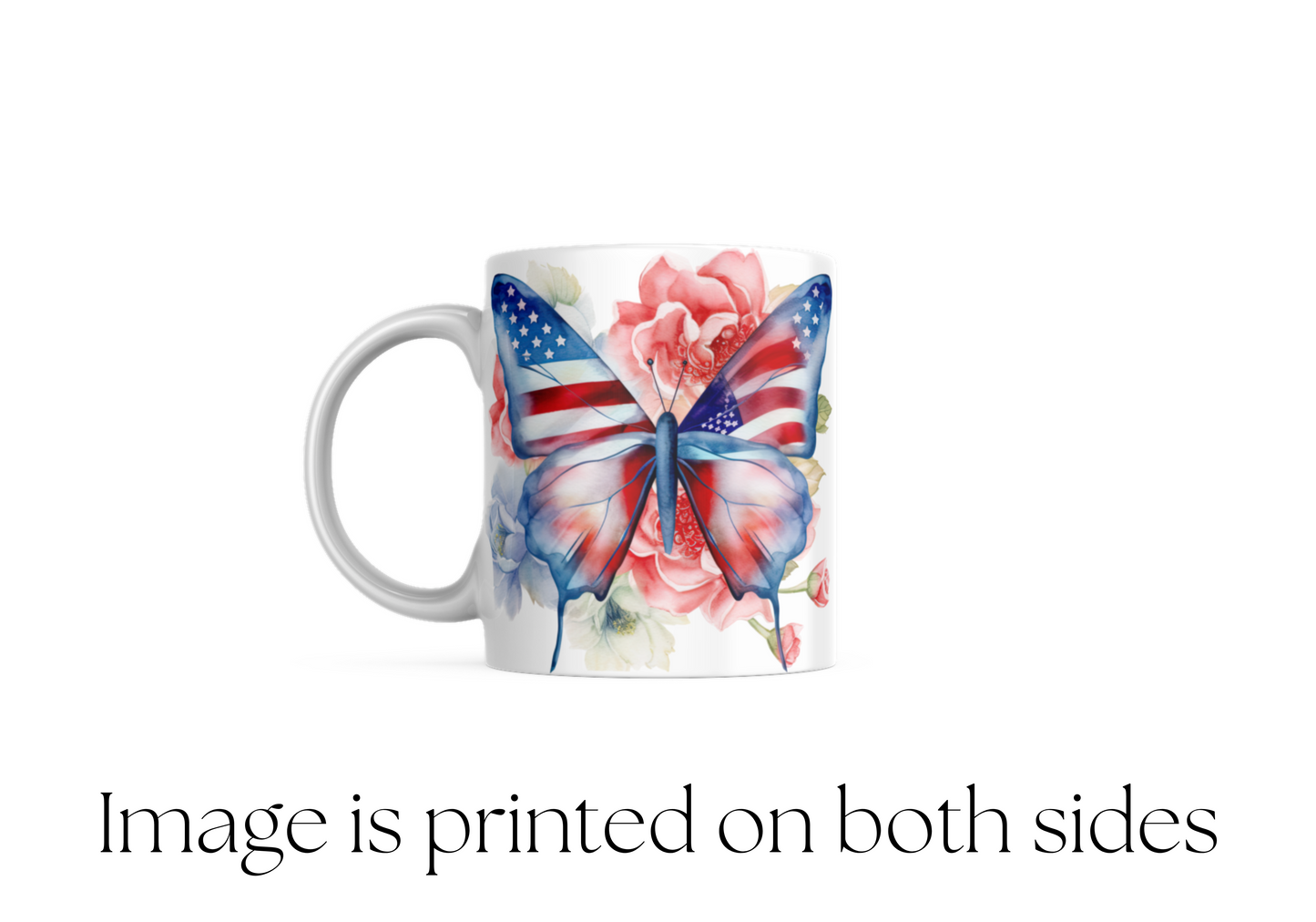 Patriotic Butterfly - Mug