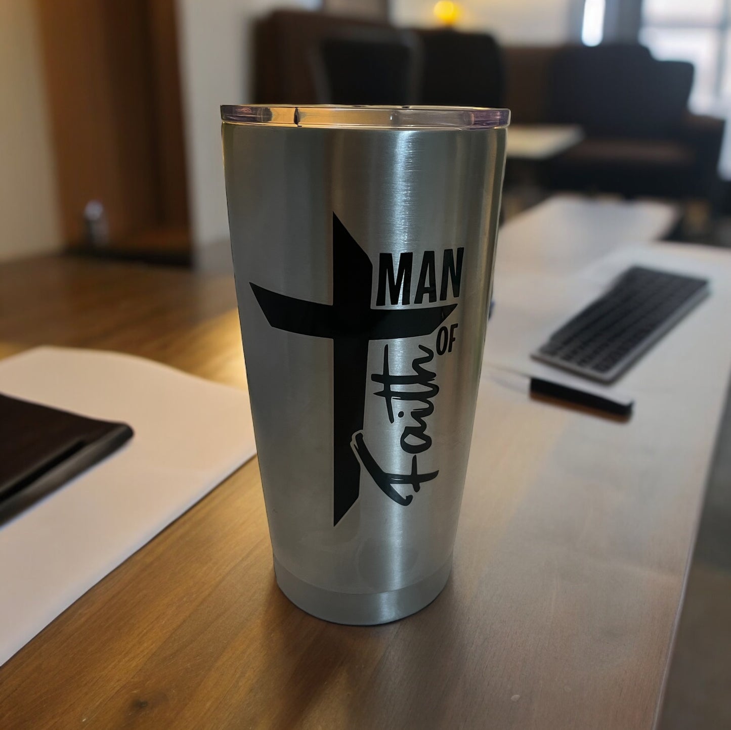 Man of Faith - 20oz Stainless Steel Tumbler