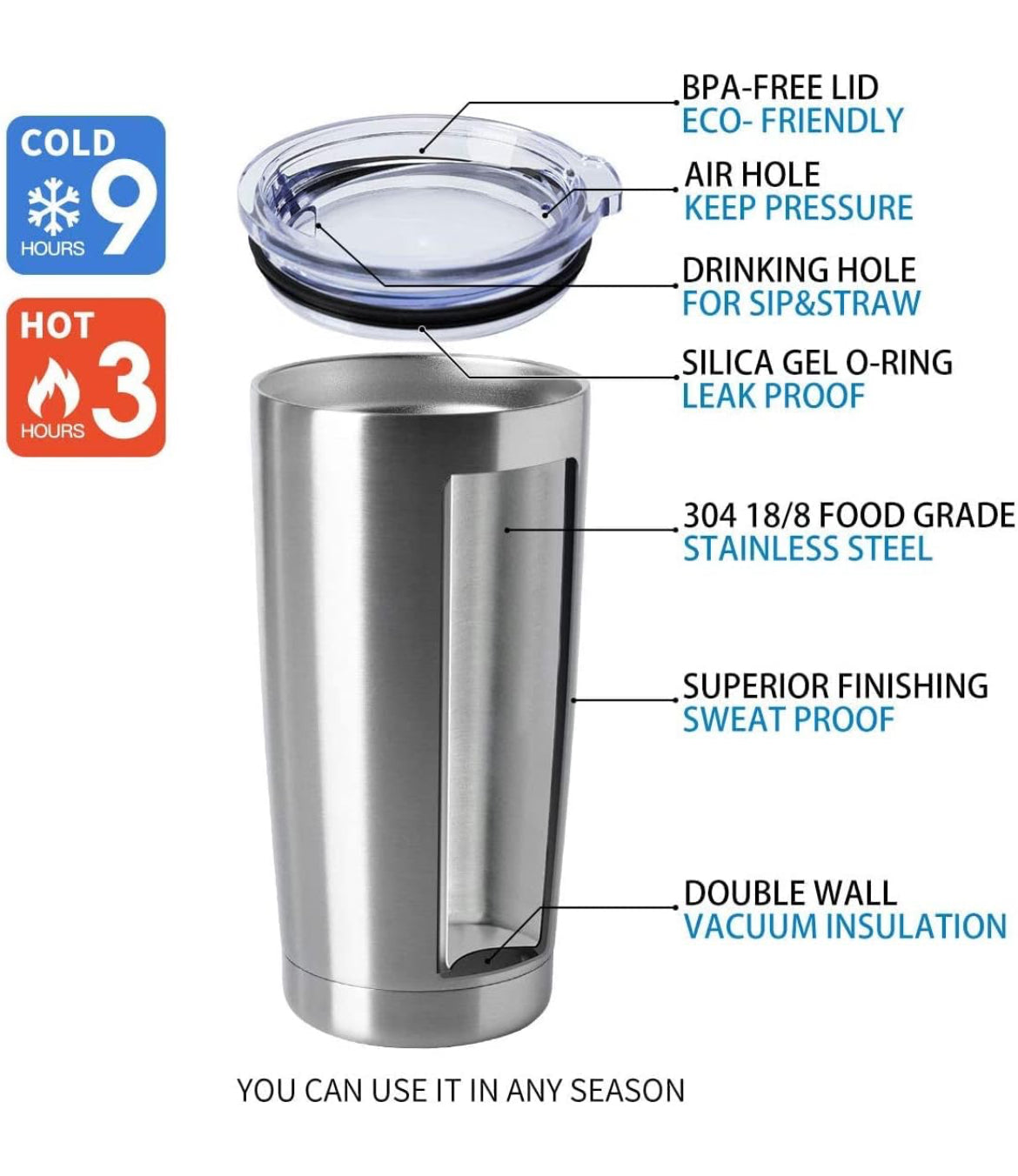 Man of Faith - 20oz Stainless Steel Tumbler
