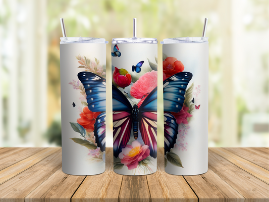 Patriotic Butterfly - Tumbler