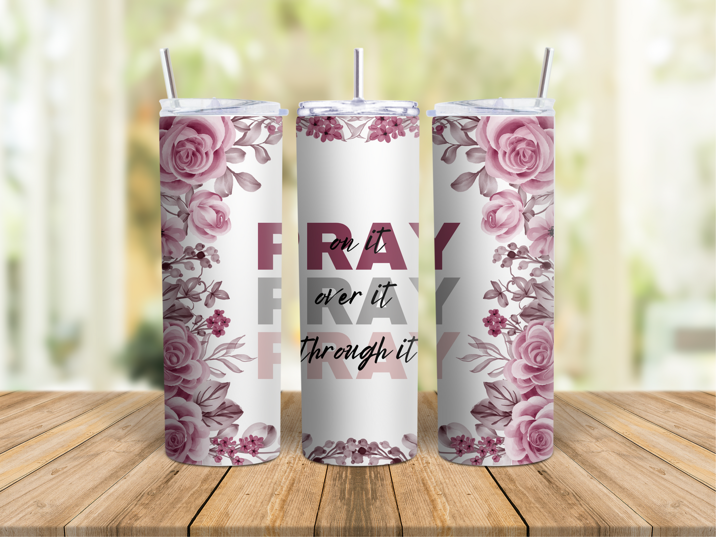 Pray (gray) - Tumbler