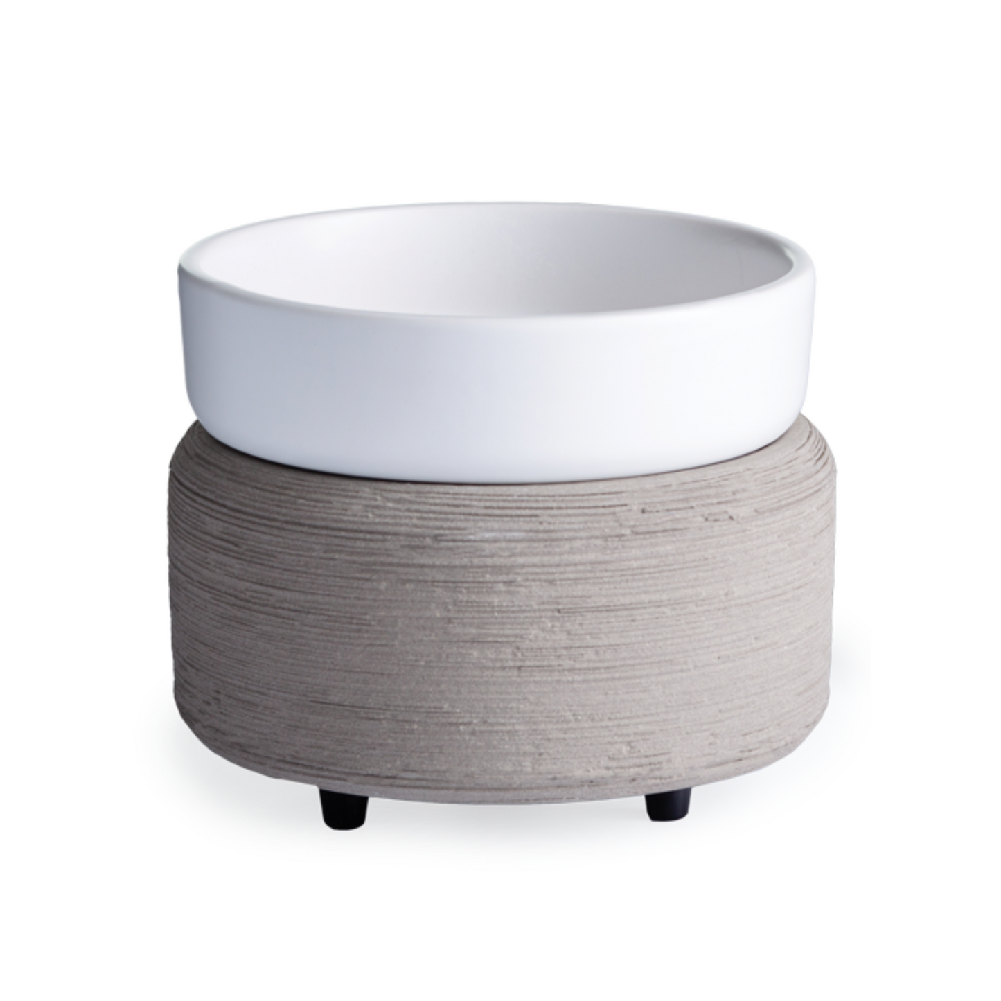 2 in 1 Gray/White Wax Warmer