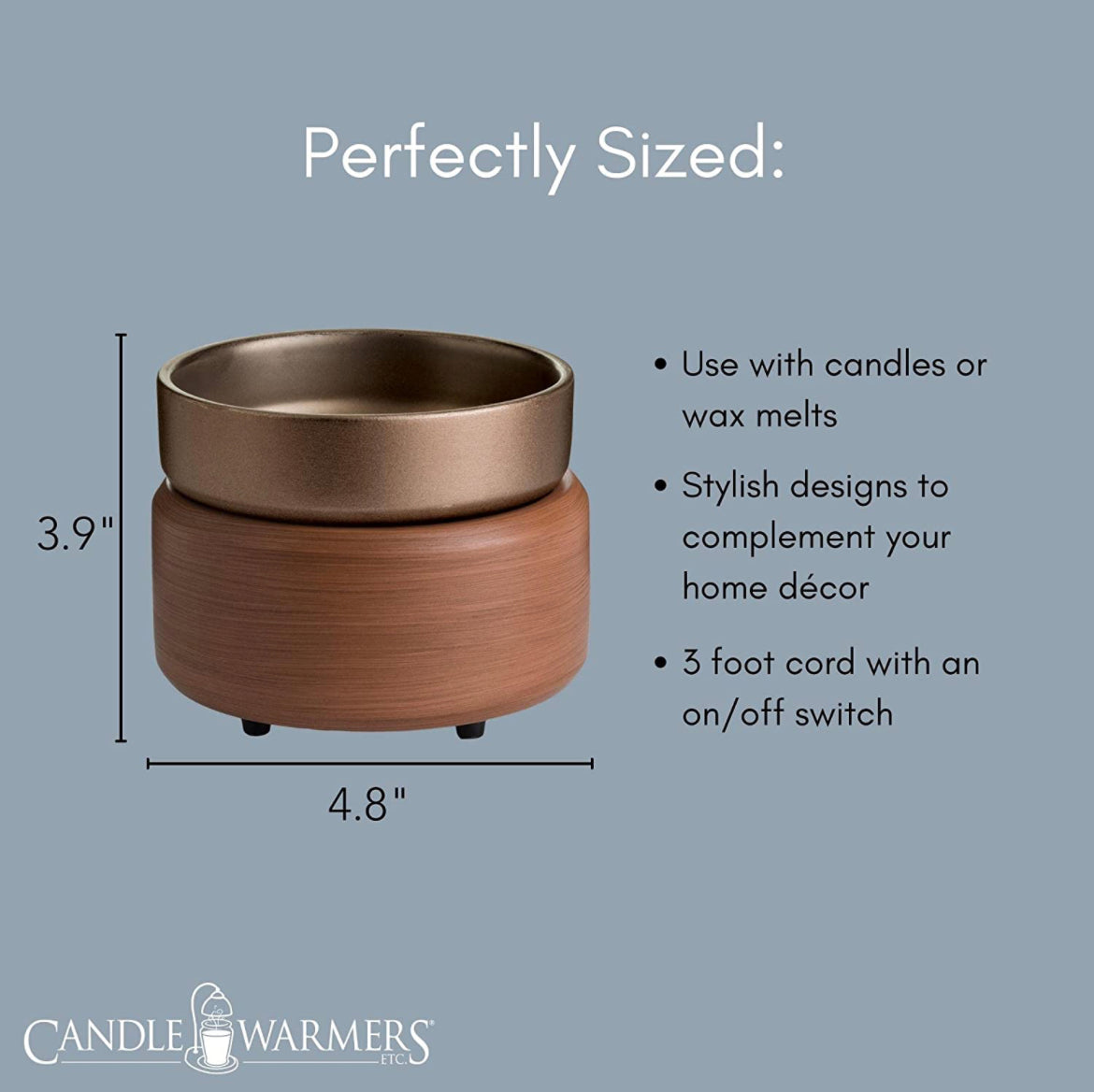 2 in 1 Bronze Wax Warmer