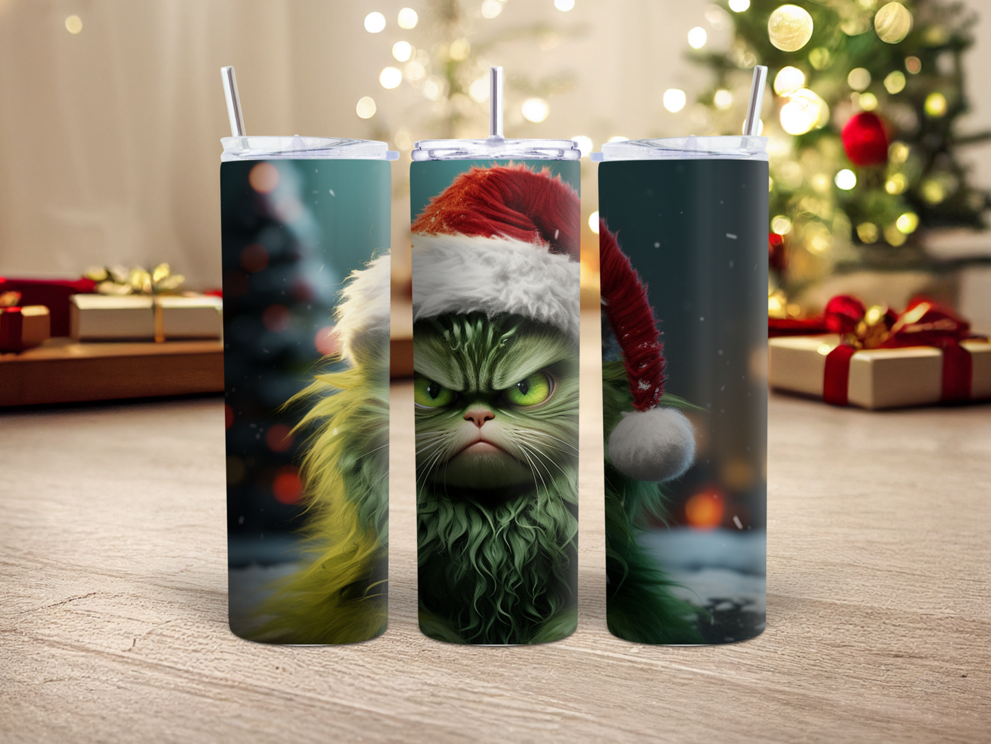 Grinchy Kitten - Tumbler