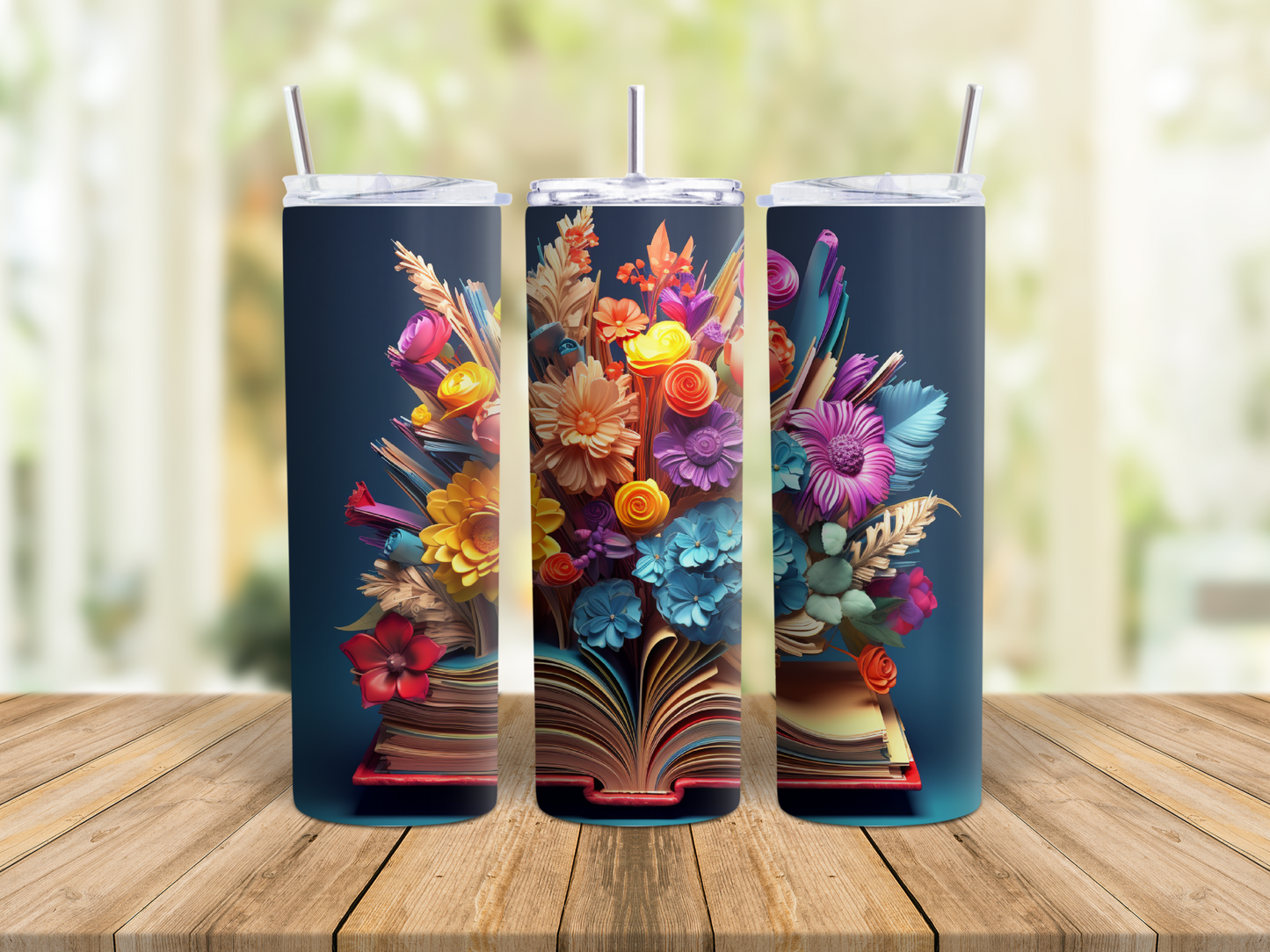 Book of Flowers  - Tumbler