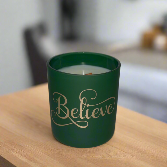 Believe - 12oz Scented Candle (Reusable)