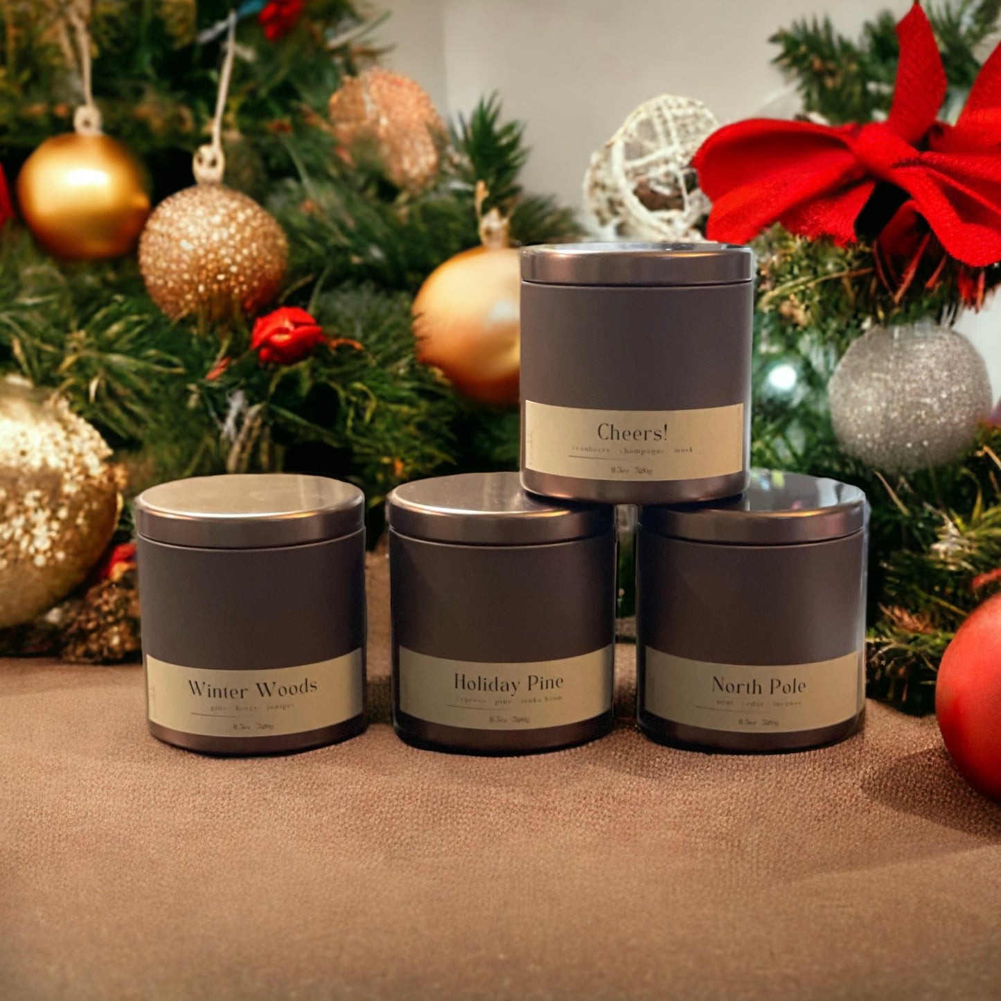 Holiday/Winter Collection - (4) 11.5oz Scented Candles